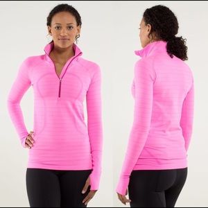 LULULEMON RunSwiftly Half Tech 1/2 Zip Pink Size 6